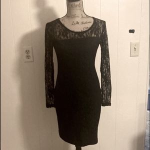 Kardashian Kollection Black Lace Dress